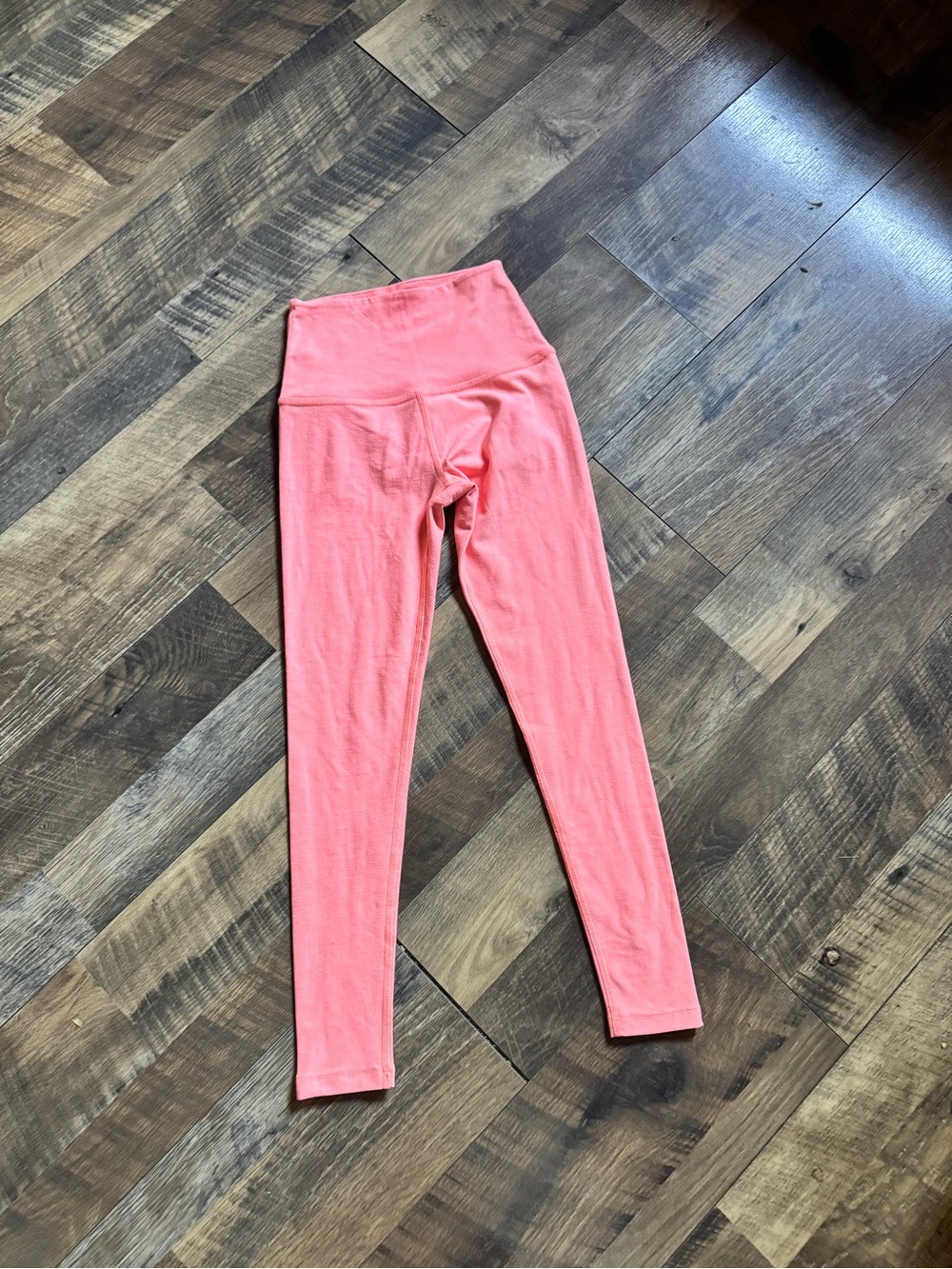 Beyond  High-Rise Coral Leggings